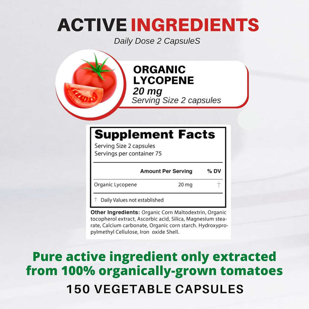Cardiovascular Support Heart Health Supplement-Organic Lycopene